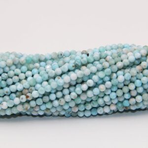 Larimar Faceted Beads