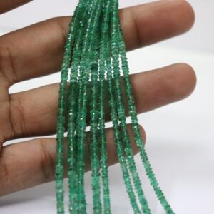 Emerald Rondelle Beads