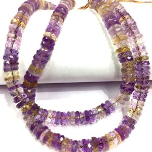 Ametrine Faceted Beads