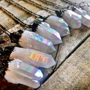 Angel Aura Quartz Necklaces