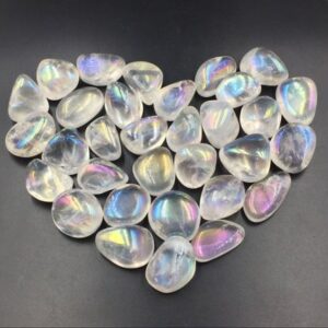 Tumbled Angel Aura Quartz Stones Tumbled Angel Aura Quartz Stones