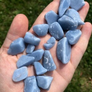 Tumbled Angelite Stones Tumbled Angelite Stones