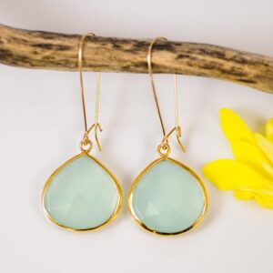 Blue Chalcedony Earrings
