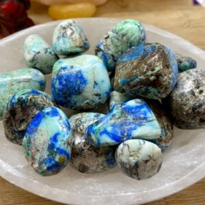 Tumbled Azurite Stones Tumbled Azurite Stones
