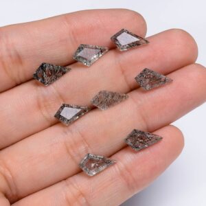Tourmalinated Quartz Shapes