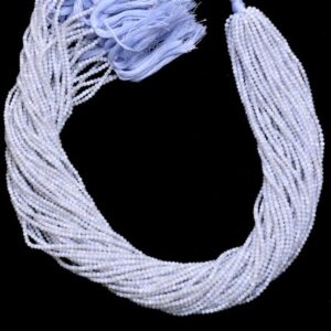 Blue Chalcedony Faceted Beads