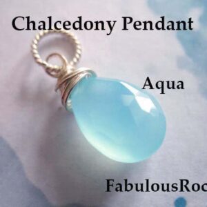 Blue Chalcedony Pendants