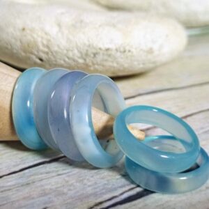 Blue Chalcedony Rings