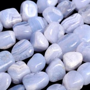Blue Lace Agate Chip Beads