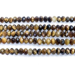 Tiger Eye Rondelle Beads Tiger Eye Rondelle Beads