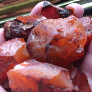 Raw Carnelian Crystals