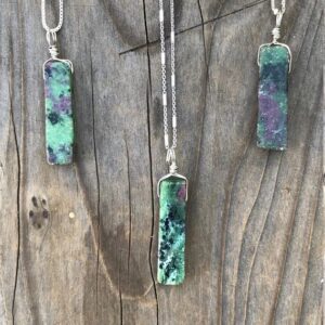 Ruby Zoisite Pendants