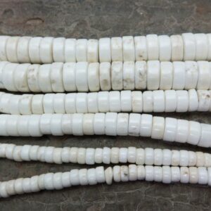 Magnesite Rondelle Beads