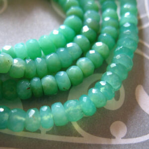 Chrysoprase Faceted Beads Chrysoprase Faceted Beads