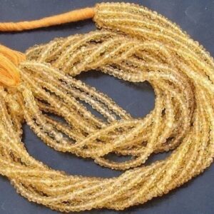 Citrine Rondelle Beads