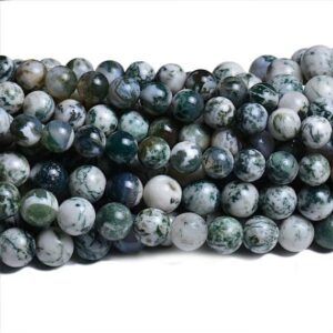 Dendritic Agate Round Beads Dendritic Agate Round Beads