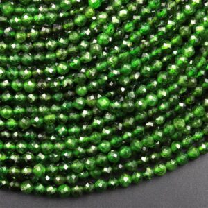 Diopside Faceted Beads