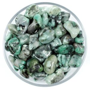 Tumbled Emerald Stones