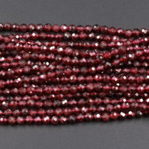Garnet Faceted Beads