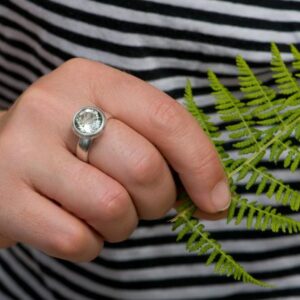 Green Amethyst Rings Green Amethyst Rings