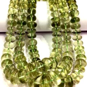Green Amethyst Rondelle Beads Green Amethyst Rondelle Beads