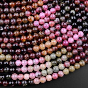 Green Tourmaline Round Beads