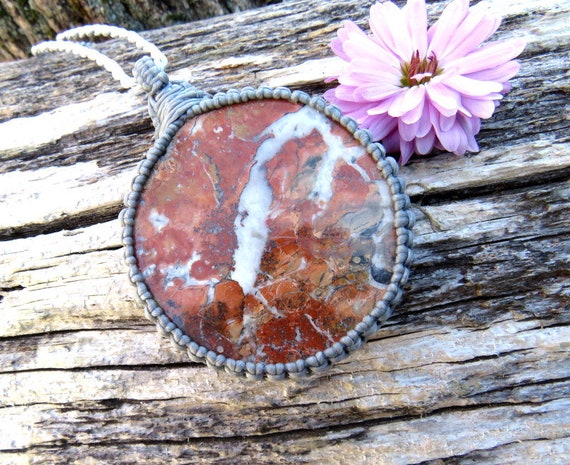 Maligano Protective Necklace, Jasper Necklace, Jasper Jewelry, Grounding Stones, Protection Stone, Healing Gifts, Rare Jaspers Of The World