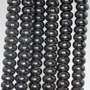 Jet Rondelle Beads Jet Rondelle Beads