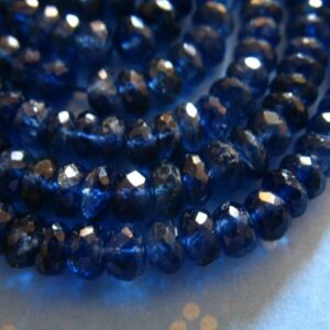 Kyanite Rondelle Beads