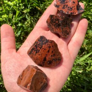 Raw Mahogany Obsidian Crystals