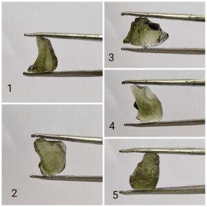 Moldavite Chip Beads
