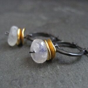 Rainbow Moonstone Earrings