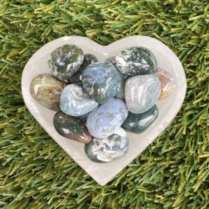 Tumbled Moss Agate Stones Tumbled Moss Agate Stones