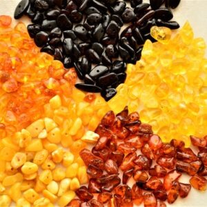 Amber Chip Beads