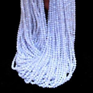 Blue Chalcedony Rondelle Beads