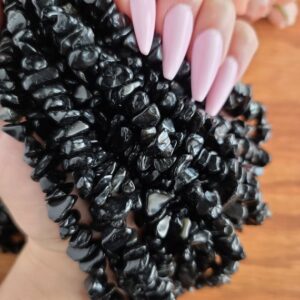 Obsidian Chip Beads Obsidian Chip Beads