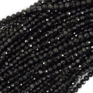 Obsidian Faceted Beads Obsidian Faceted Beads