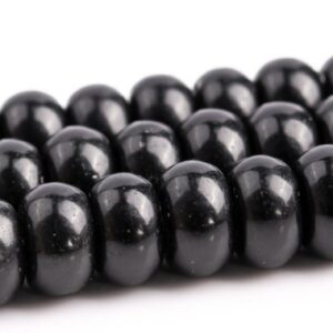 Obsidian Rondelle Beads Obsidian Rondelle Beads