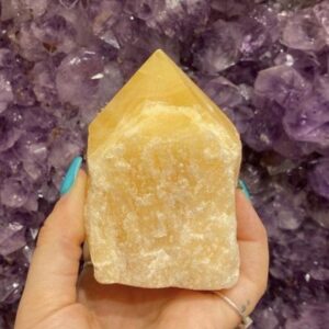 Orange Calcite Points & Wands Orange Calcite Points & Wands