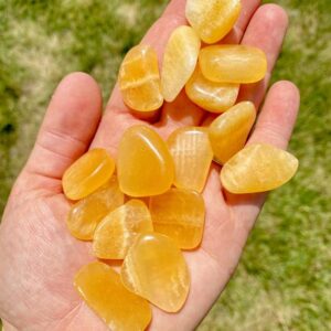 Tumbled Orange Calcite Stones Tumbled Orange Calcite Stones