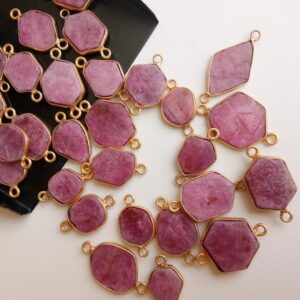 Pink Sapphire Chip Beads Pink Sapphire Chip Beads