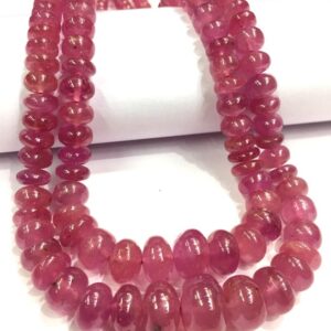 Pink Sapphire Rondelle Beads Pink Sapphire Rondelle Beads
