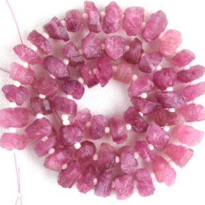 Pink Tourmaline Chip Beads