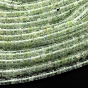 Prehnite Rondelle Beads