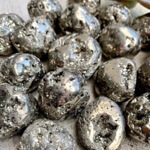Tumbled Pyrite Stones Tumbled Pyrite Stones