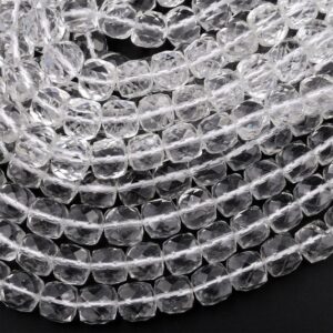 Quartz Crystal Faceted Beads Quartz Crystal Faceted Beads