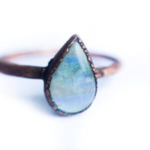 Rainbow Moonstone Rings