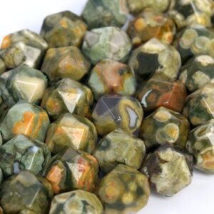 Rainforest Jasper Faceted Beads