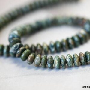 Rainforest Jasper Rondelle Beads