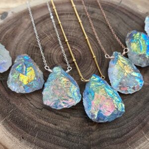 Angel Aura Quartz Pendants